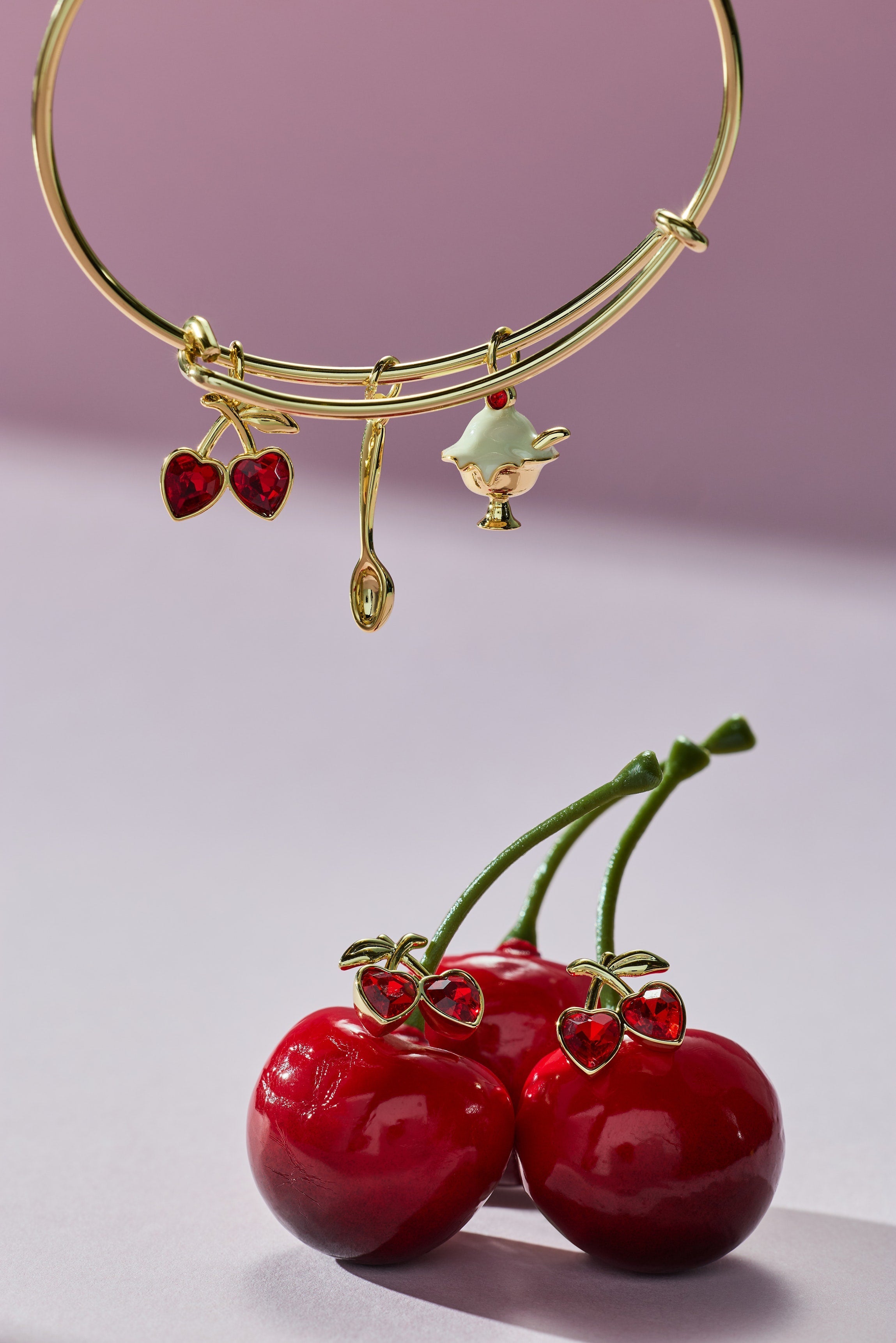 'My Cherry Amour' Ice-Cream Sundae Multi Charm Bangle