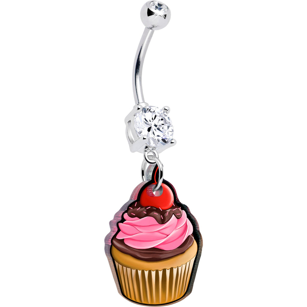 Anillo de vientre colgante con dos gemas para San Valentín de Onyx O