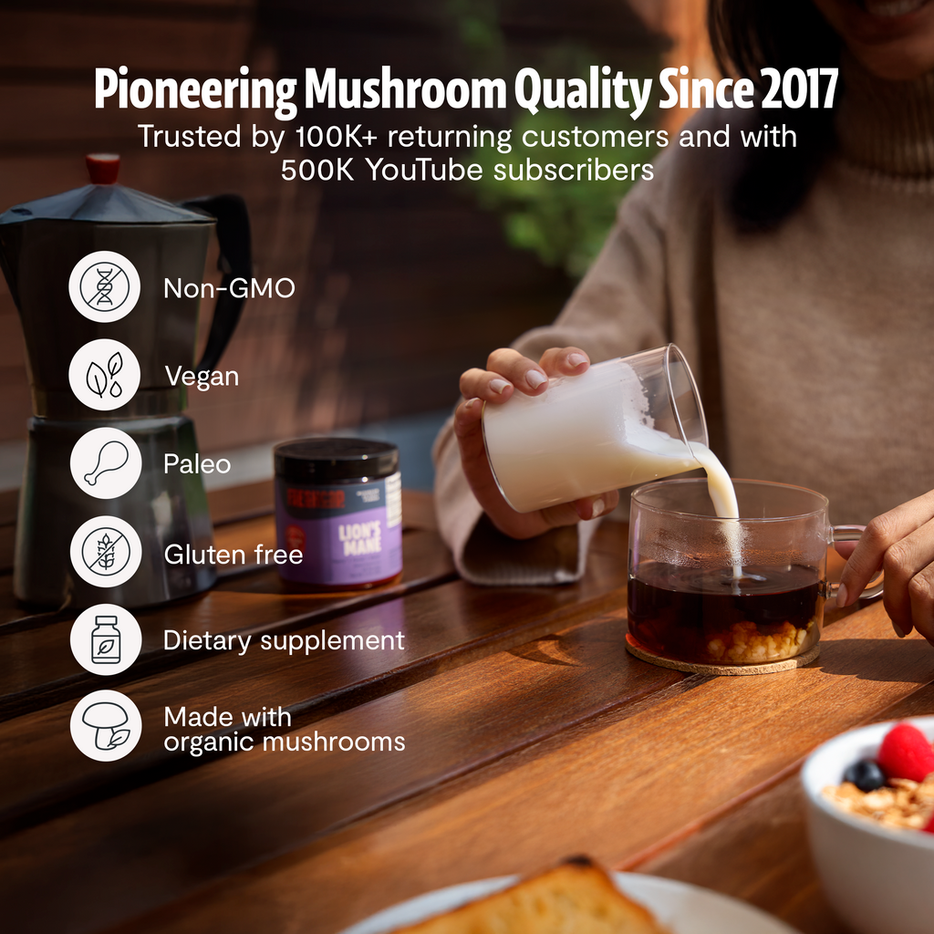 Capsules de Supplément Complexe de Champignons Biologiques